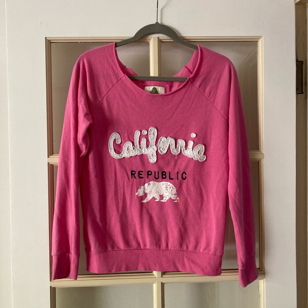 California Republic pink sweatshirt